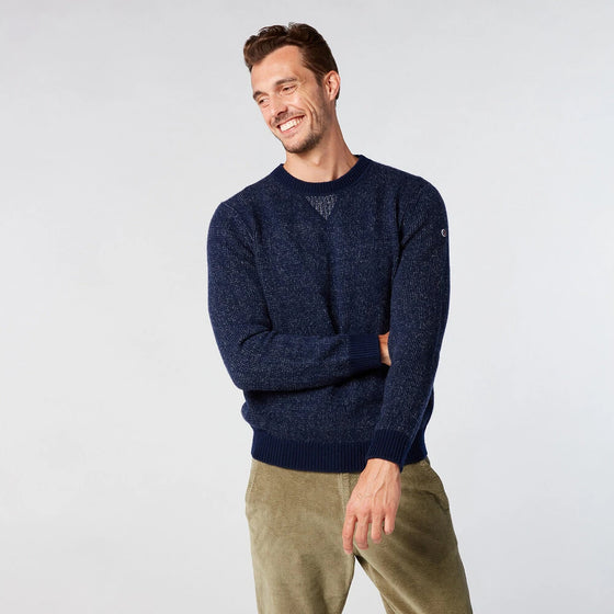 Jersey Knit Dark Blue Sweater  - FINAL SALE
