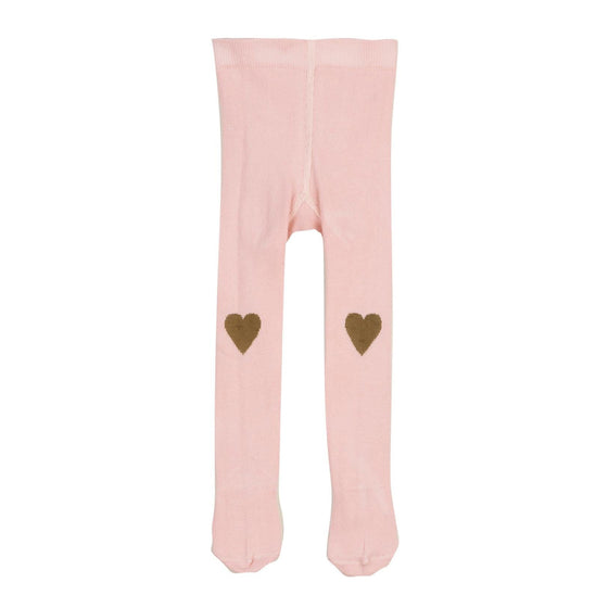 Pink Heart Baby Tights