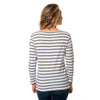 Pecheur Nautical Striped Shirt - Khaki/White  - FINAL SALE