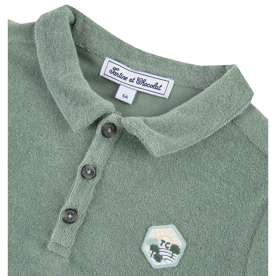 Monogram Terrycloth Polo Shirt