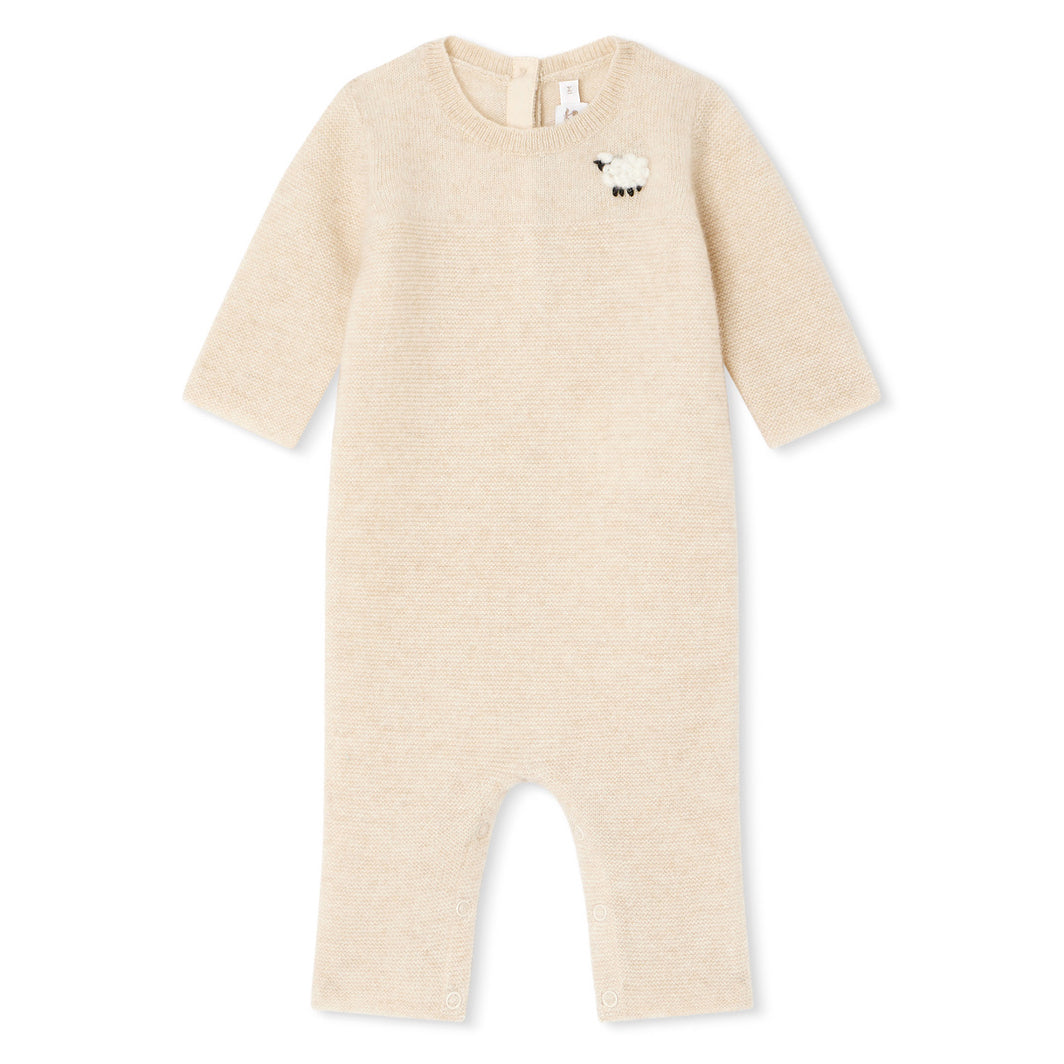 Baby-Girl-Tinoe Knit Baby Jumpsuit-W03PSEK00006-006-|-Bonpoint