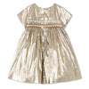 Maruska Golden Smocked Baby Dress  - FINAL SALE