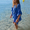 Lea Beachside Caftan - Azur Blue