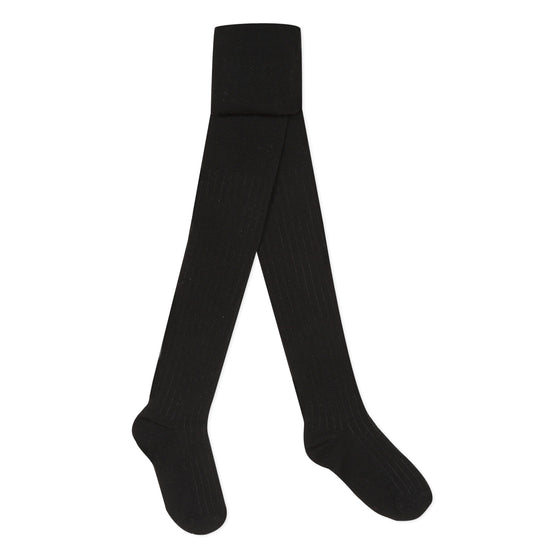 Classic Black Rib Knit Tights  - FINAL SALE