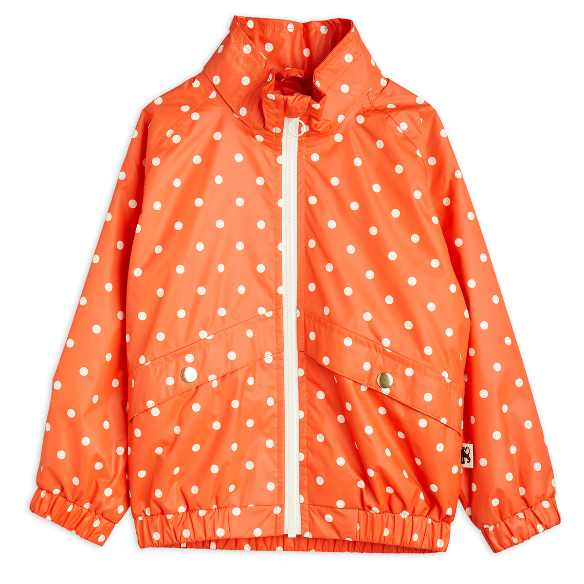 Kid-Girl-Polka Dots Sporty Jacket-2321010542-Red-|-Mini Rodini
