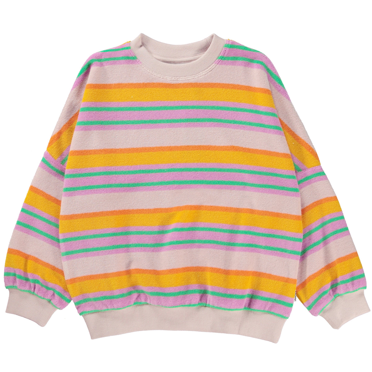 Kid-Girl-Marika Happy Stripe Sweatshirt-2S23J212-6837-|-Molo