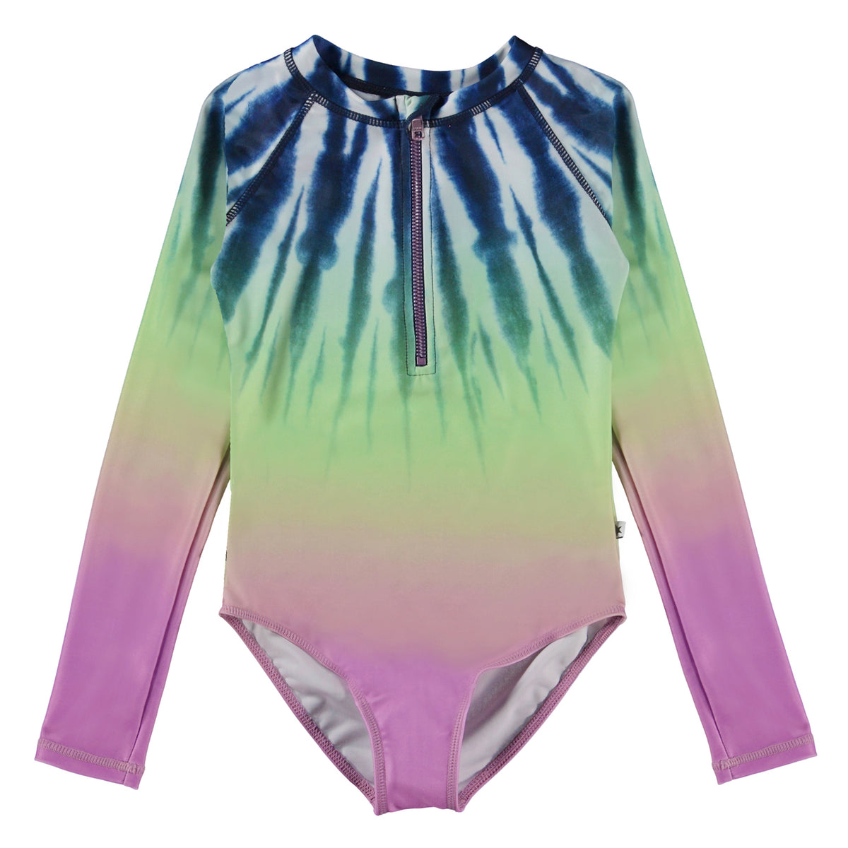 Kid-Girl-Necky Faded Tie Dye Swimsuit-8S23P516-7901-|-Molo New Paris A.T.L.R. | York –