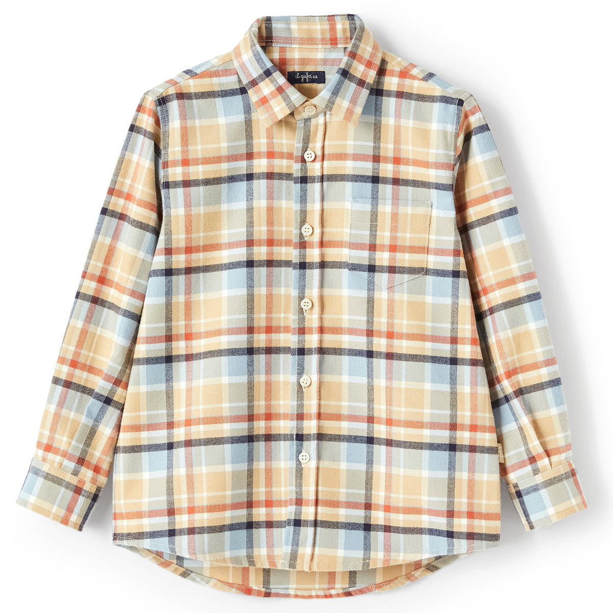 JJJJound Flannel Shirt - Light Beige MSizeMedium