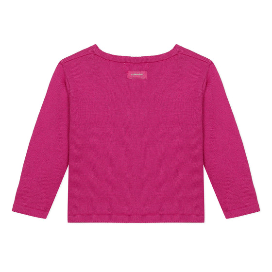 Pink knit cardigan