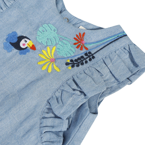 Embroidered tencel Jumpsuit  - FINAL SALE