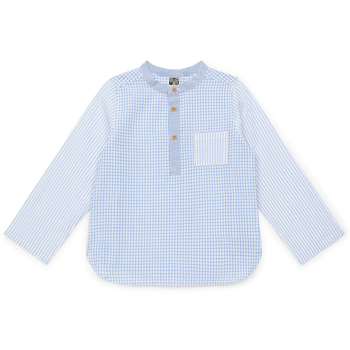 Kid-Boy-Edgar Sky Blue Shirt-E23EDGAR13-I622-|-Bonton