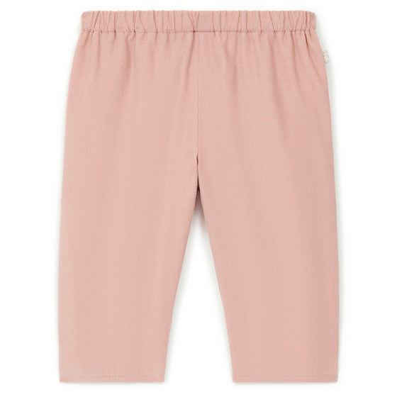 Brioche Pure Cotton Baby Pants, Pink  - FINAL SALE