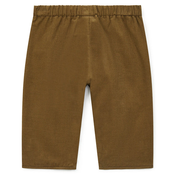 Brioche Pure Cotton Baby Pants, Brown  - SUMMER SAMPLE SALE