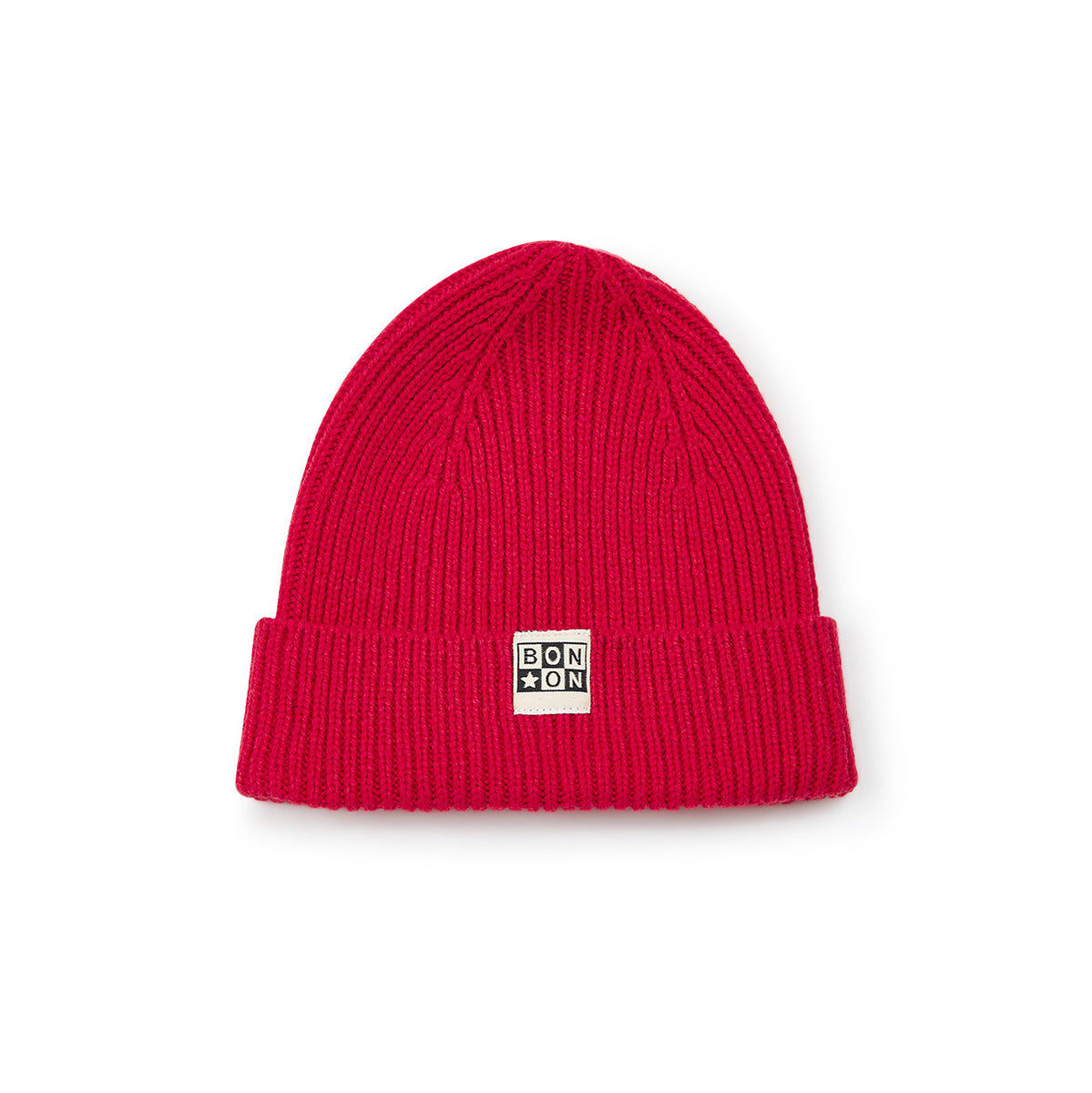 Kid-Girl-Ribbed Knit Hat, Red-H22KNITHAT2-U161-|-Bonton