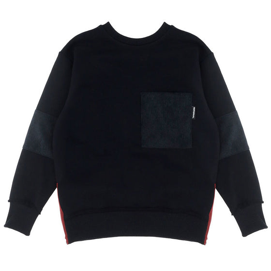 Contrast Side-Zip Sweatshirt  - FINAL SALE