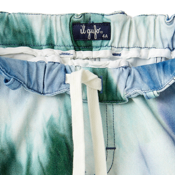 Tie Dye Cotton Bermuda Shorts  - FINAL SALE