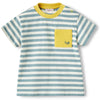 Green Striped Cotton T-shirt  - FINAL SALE