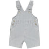 Light Blue Striped Baby Overalls