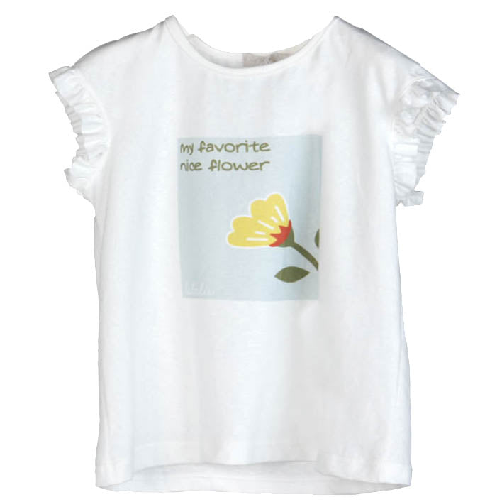 T-Shirt Oversized Cali Flower White - Loja Dada for Kids - HUNDRED PIECES