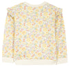 Ruffle Shoulder Floral Sweatshirt