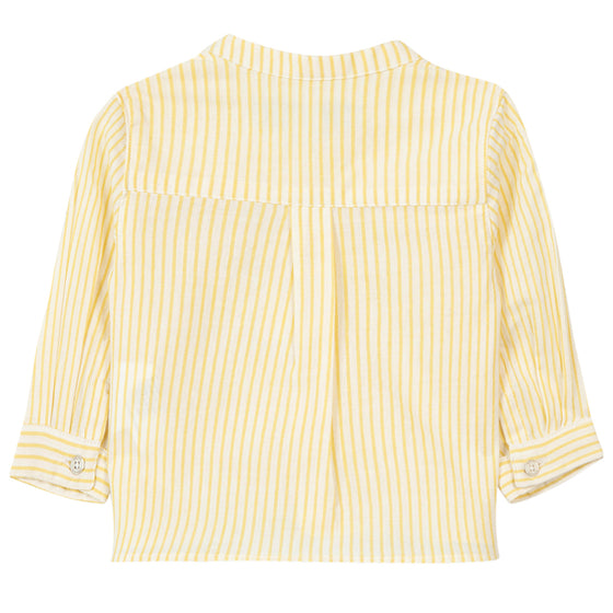 Lemon Striped Baby Shirt