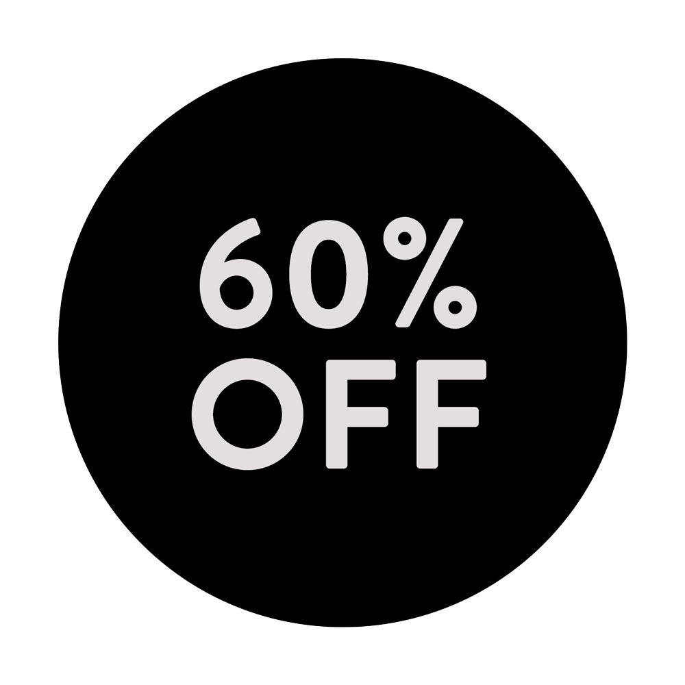  OUTLET - 60% OFF