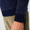 Jersey Knit Dark Blue Sweater