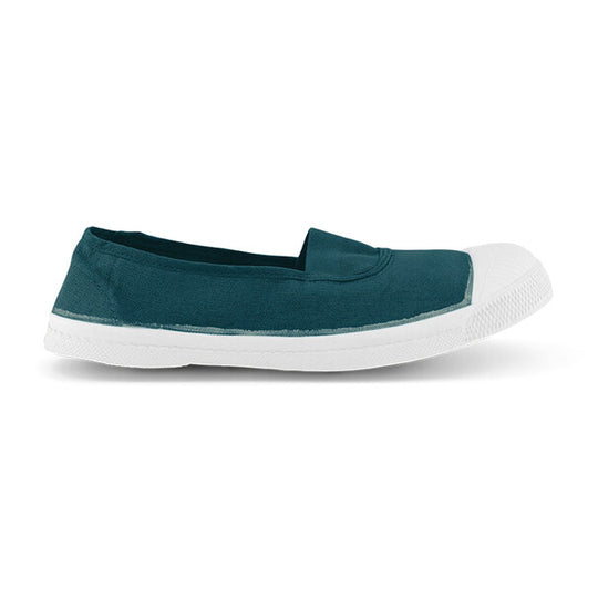 BENSIMON Womens -  Elastic Tennis Shoes - Peacock