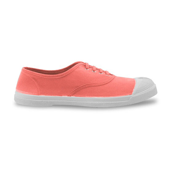 Womens -  Laces Tennis Shoes - Flamingo