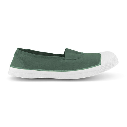 BENSIMON Womens -  Elastic Tennis Shoes - Matcha