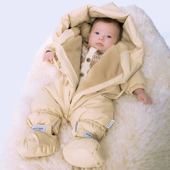 Matfianna Fleece Lined Winter Pramsuit - Angora Cream