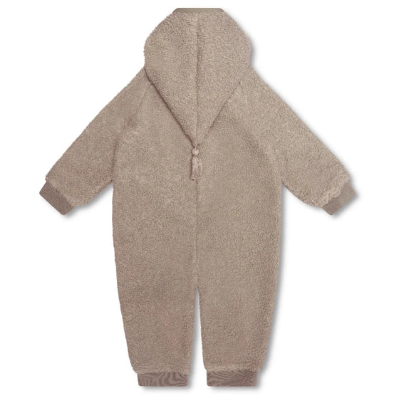 MATADEL Teddyfleece Jumpsuit - Grey Brown