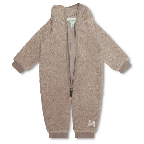 MATADEL Teddyfleece Jumpsuit - Grey Brown