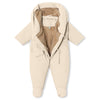 MINI A TURE MATFIANNA fleece lined winter pramsuit. GRS - ANGORA CREAM