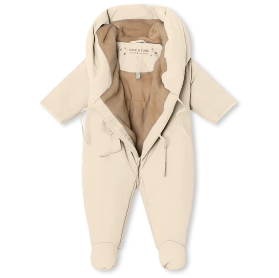 Matfianna Fleece Lined Winter Pramsuit - Angora Cream