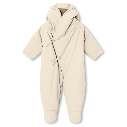 MINI A TURE MATFIANNA fleece lined winter pramsuit. GRS - ANGORA CREAM