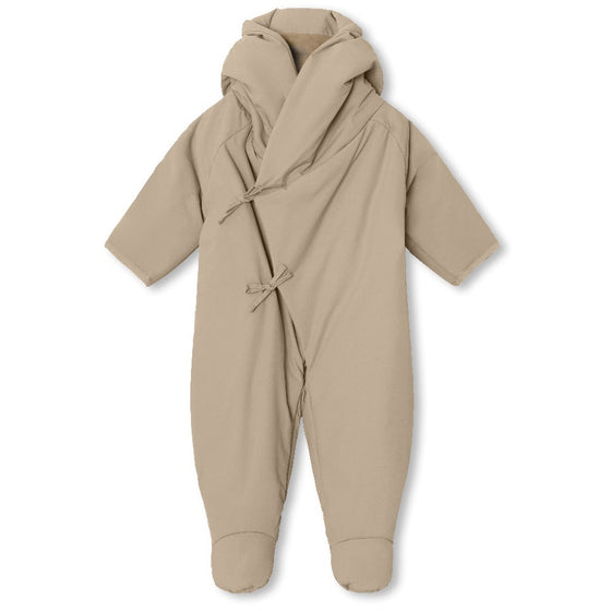 MINI A TURE MATFIANNA fleece lined winter pramsuit - SAVANNAH TAN