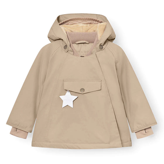 MATWANG Fleece Lined Winter Jacket - Savannah Tan