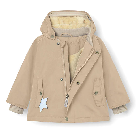 MATWALLY Fleece Lined Winter Jacket - Savannah Tan