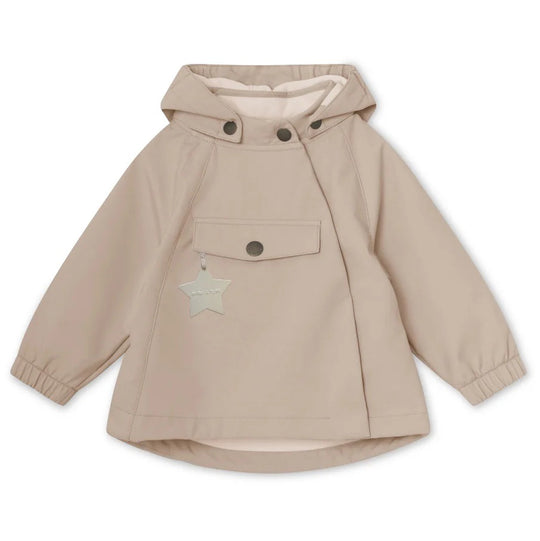 MINI A TURE MATWAI Spring Softshell Jacket. GRS - Sesame