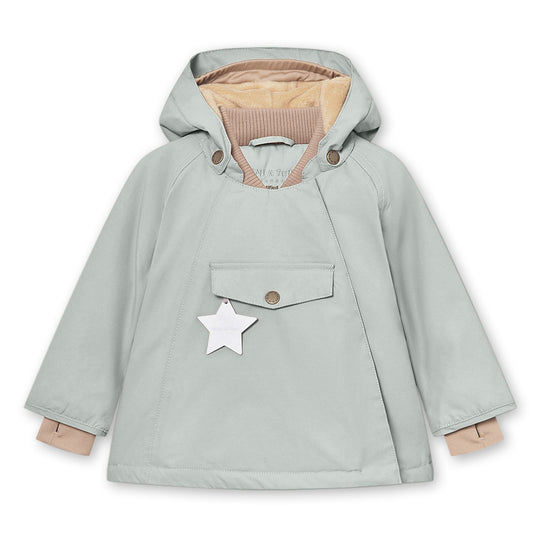 MINI A TURE MATWANG fleece lined winter jacket. GRS - GREY