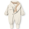 MINI A TURE MATFIANNA fleece lined winter pramsuit. GRS - ANGORA CREAM