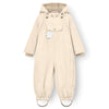 MINI A TURE MATWISTI fleece lined snowsuit. GRS - ANGORA CREAM