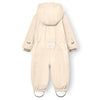 MINI A TURE MATWISTI fleece lined snowsuit. GRS - ANGORA CREAM