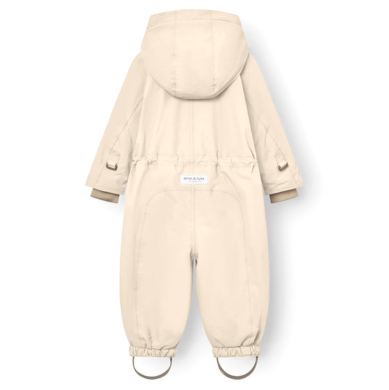 MINI A TURE MATWISTI fleece lined snowsuit. GRS - ANGORA CREAM