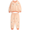 MINI RODINI Vintage Rabbits Sweat Set - Pink