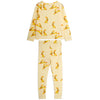MINI RODINI Vintage Rabbits Pajamas - Yellow