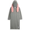MINI RODINI Rabbit Ear Knit Dress - Grey Melange