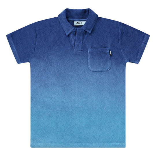 MOLO Randel Mazarine Blue Terrycloth Polo