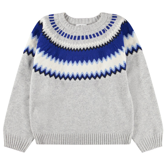 MOLO Baes Nordic Blue Sweater